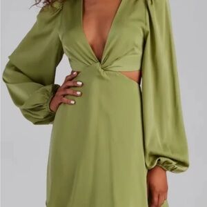 Windsor green cutout dress